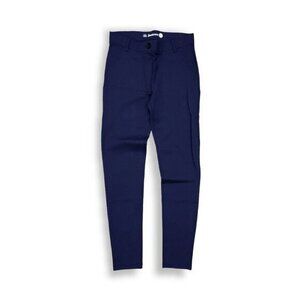 Betabrand Classic Pull On Dress Stretch Pants Blue‎ Womens Small
